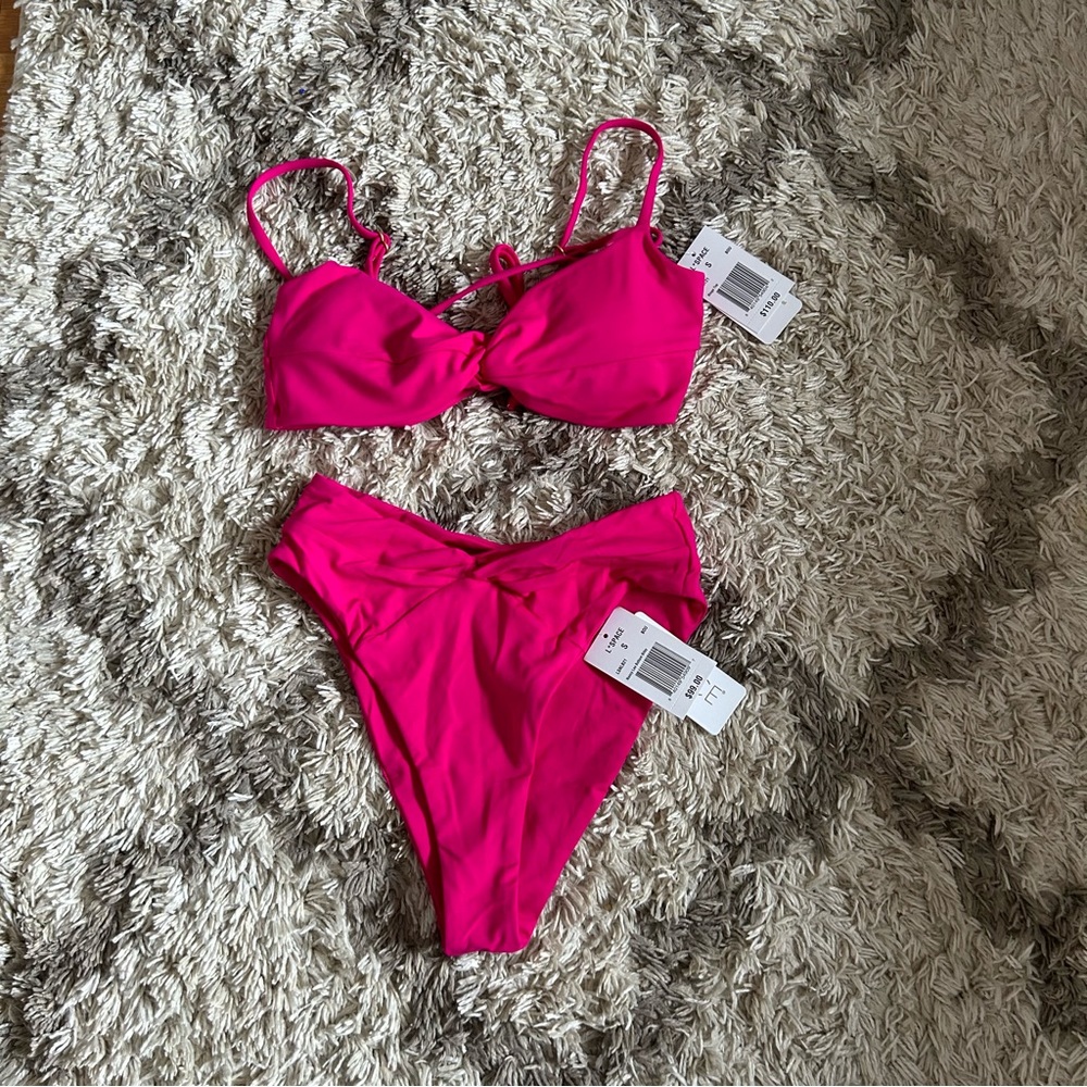 NWT l*space Bougainville ringo bikini set